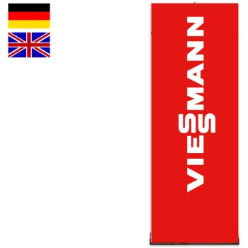 Roll Up Viessmann Logo Senkrecht Vitorange