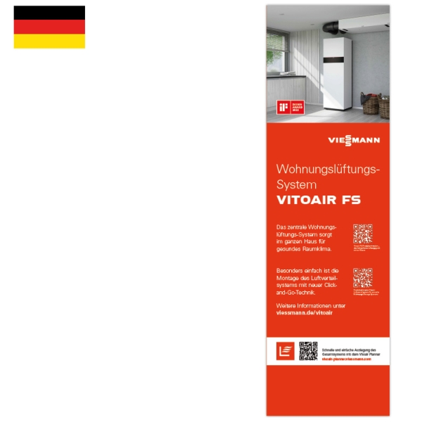 X-Banner Vitoair FS mit Luftverteilsystem