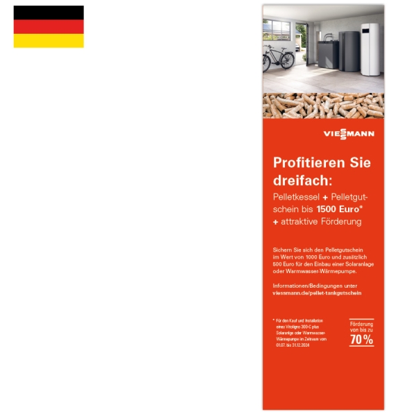 X-Banner Pelletgutschein